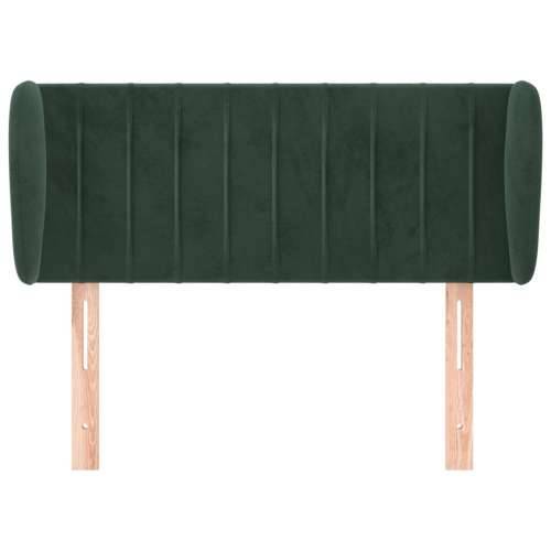 Uzglavlje s ušima tamnozeleno 103x23x78/88 cm baršunasto - Tamnozelena 103 x 23 x 78/88 cm 1 Cijena