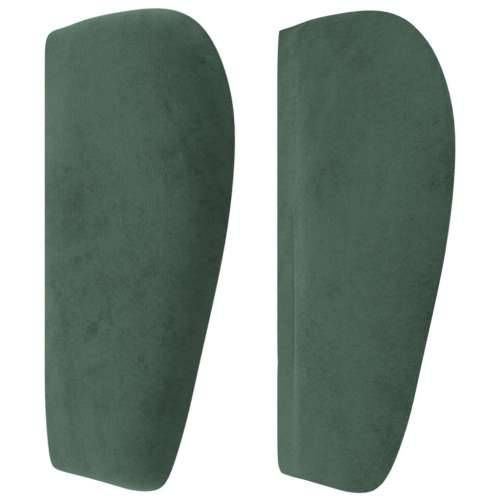 Uzglavlje s ušima tamnozeleno 103x23x78/88 cm baršunasto - Tamnozelena 103 x 23 x 78/88 cm 1 Cijena