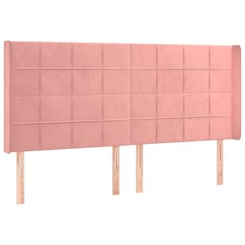 LED uzglavlje ružičasto 183x16x118/128 cm baršunasto - Ružičasta 183 x 16 x 118/128 cm 1 Cijena
