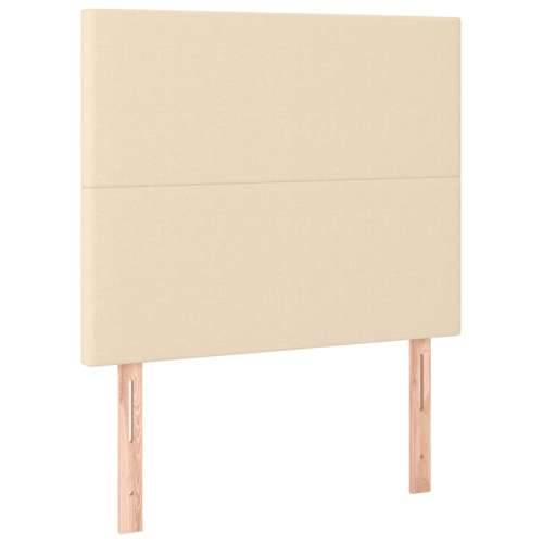 Krevet box spring s madracem LED krem 80 x 200 cm od tkanine - Krema 80 x 200 cm Gladak dizajn Cijena