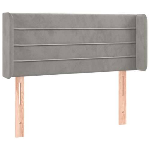 LED uzglavlje svjetlosivo 103x16x78/88 cm baršunasto - Svjetlosiva 103 x 16 x 78/88 cm 1 Cijena