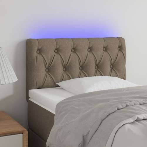 LED uzglavlje smeđesivo 80 x 7 x 78/88 cm od tkanine - Sivo-smeđa 80 x 7 x 78/88 cm 1 Cijena