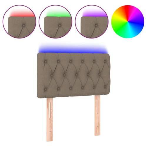 LED uzglavlje smeđesivo 80 x 7 x 78/88 cm od tkanine - Sivo-smeđa 80 x 7 x 78/88 cm 1 Cijena
