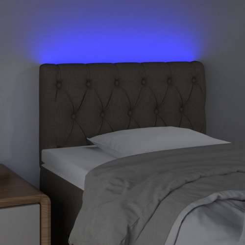 LED uzglavlje smeđesivo 80 x 7 x 78/88 cm od tkanine - Sivo-smeđa 80 x 7 x 78/88 cm 1 Cijena