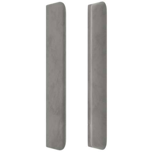 LED uzglavlje svjetlosivo 163 x 16 x 118/128 cm baršunasto - Svjetlosiva 163 x 16 x 118/128 cm 1 Cijena