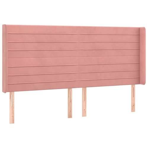 LED uzglavlje ružičasto 203x16x118/128 cm baršunasto - Ružičasta 203 x 16 x 118/128 cm 1 Cijena