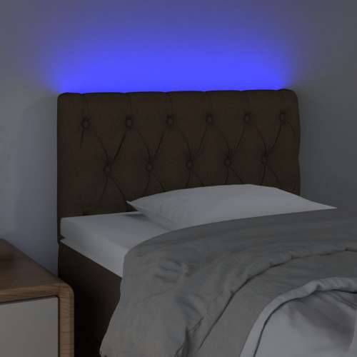 LED uzglavlje tamnosmeđe 80 x 7 x 78/88 cm od tkanine - Tamno smeđa 80 x 7 x 78/88 cm 1 Cijena