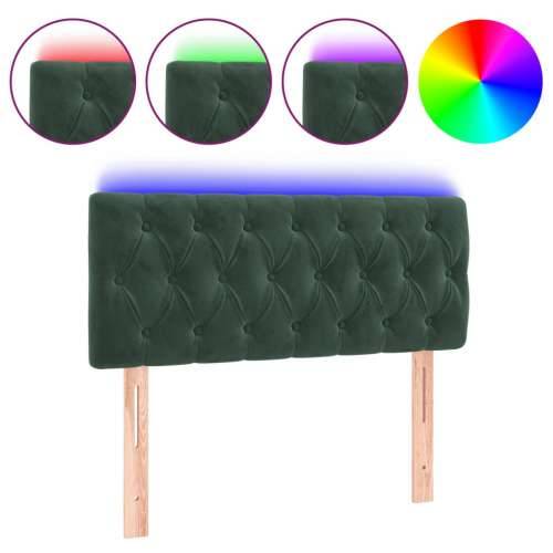 LED uzglavlje tamnozeleno 90x7x78/88 cm baršunasto - Tamnozelena 90 x 7 x 78/88 cm 1 Cijena