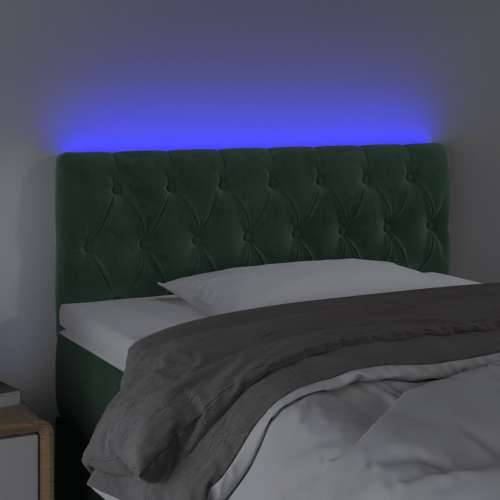 LED uzglavlje tamnozeleno 90x7x78/88 cm baršunasto - Tamnozelena 90 x 7 x 78/88 cm 1 Cijena