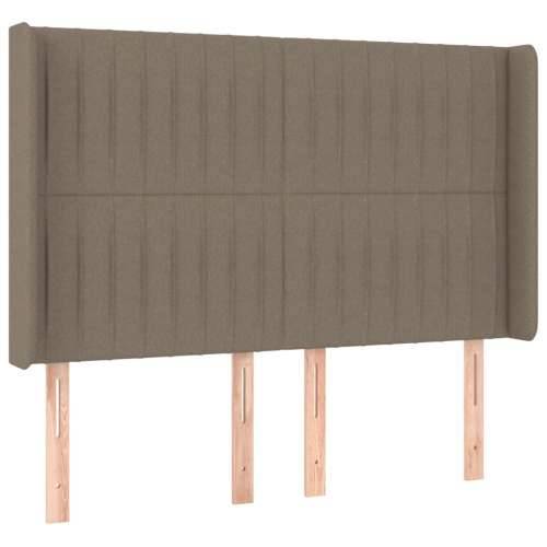 LED uzglavlje smeđesivo 147 x 16 x 118/128 cm od tkanine - Sivo-smeđa 147 x 16 x 118/128 cm 1 Cijena