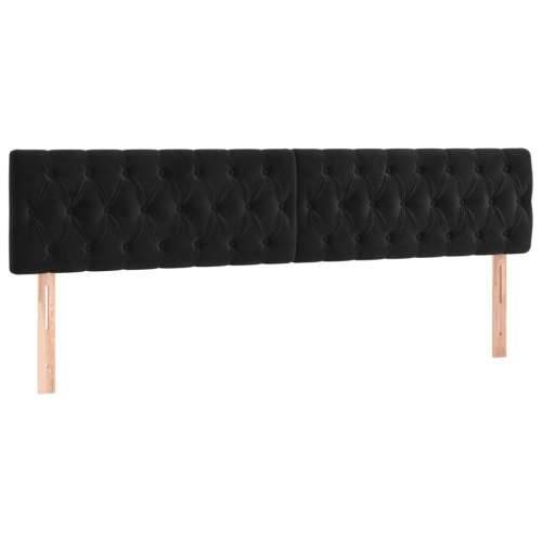 LED uzglavlje crno 180x7x78/88 cm baršunasto - Crna 180 x 7 x 78/88 cm 1 Cijena
