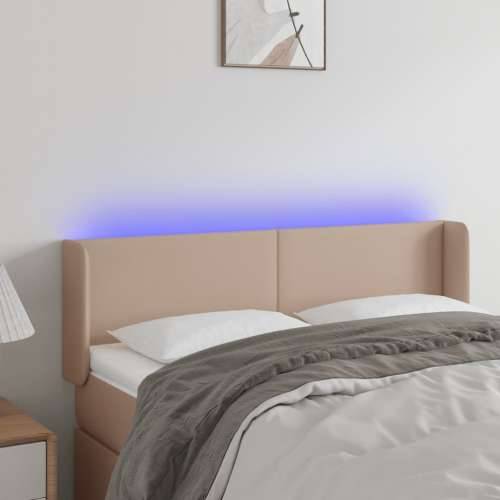 LED uzglavlje boja cappuccina 147x16x78/88 cm od umjetne kože - Boja cappuccina 147 x 16 x 78/88 cm 1 Cijena