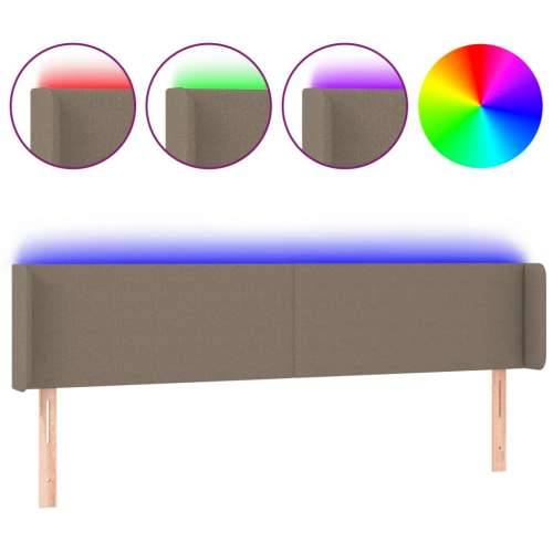LED uzglavlje smeđesivo 183x16x78/88 cm od tkanine - Sivo-smeđa 183 x 16 x 78/88 cm 1 Cijena