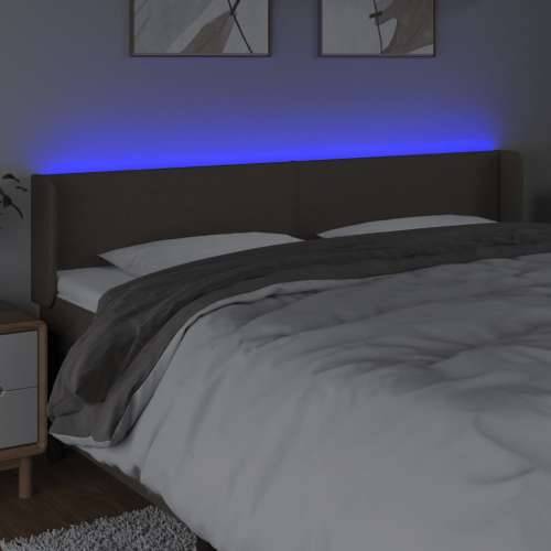 LED uzglavlje smeđesivo 183x16x78/88 cm od tkanine - Sivo-smeđa 183 x 16 x 78/88 cm 1 Cijena
