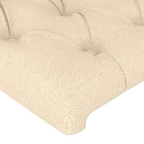 LED uzglavlje krem 80 x 7 x 78/88 cm od tkanine - Krema 80 x 7 x 78/88 cm 1 Cijena