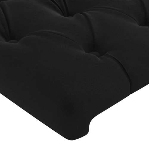 LED uzglavlje crno 200x7x78/88 cm baršunasto - Crna 200 x 7 x 78/88 cm 1 Cijena