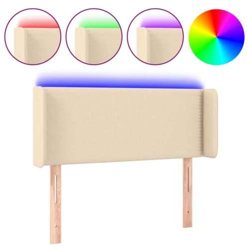 LED uzglavlje krem 93x16x78/88 cm od tkanine - Krema 93 x 16 x 78/88 cm 1 Cijena