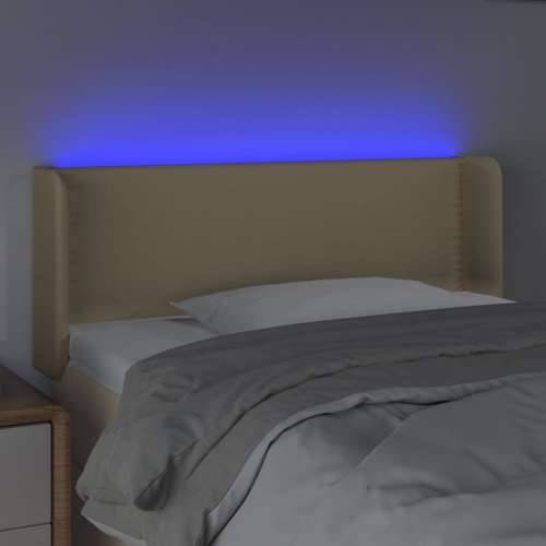 LED uzglavlje krem 93x16x78/88 cm od tkanine - Krema 93 x 16 x 78/88 cm 1 Cijena