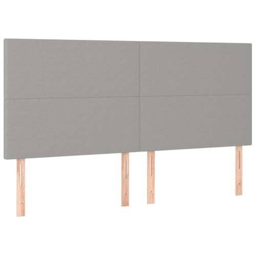 Krevet box spring s madracem svjetlosiva 160x200 cm tkanina - Svjetlosiva 160 x 200 cm Gladak dizajn Cijena