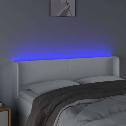 LED uzglavlje bijelo 147x16x78/88 cm od umjetne kože - Bijela 147 x 16 x 78/88 cm 1 Cijena