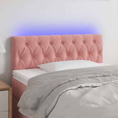 LED uzglavlje ružičasto 90x7x78/88 cm baršunasto - Ružičasta 90 x 7 x 78/88 cm 1 Cijena