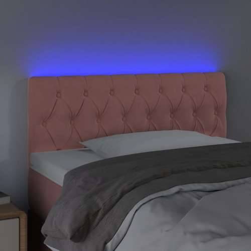 LED uzglavlje ružičasto 90x7x78/88 cm baršunasto - Ružičasta 90 x 7 x 78/88 cm 1 Cijena