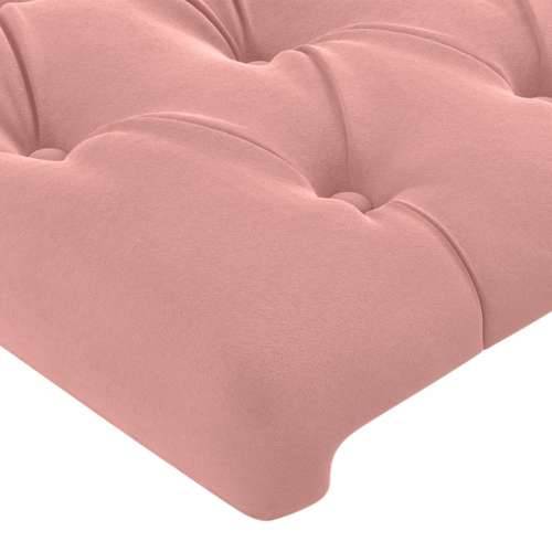 LED uzglavlje ružičasto 90x7x78/88 cm baršunasto - Ružičasta 90 x 7 x 78/88 cm 1 Cijena