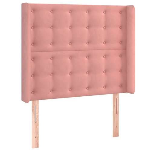 LED uzglavlje ružičasto 83x16x118/128 cm baršunasto - Ružičasta 83 x 16 x 118/128 cm 1 Cijena