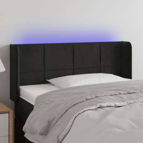 LED uzglavlje crno 103x16x78/88 cm baršunasto - Crna 103 x 16 x 78/88 cm 1 Cijena
