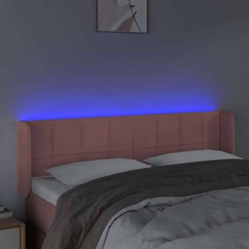 LED uzglavlje ružičasto 147x16x78/88 cm baršunasto - Ružičasta 147 x 16 x 78/88 cm 1 Cijena