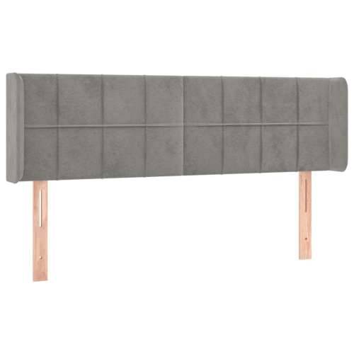 LED uzglavlje svjetlosivo 147x16x78/88 cm baršunasto - Svjetlosiva 147 x 16 x 78/88 cm 1 Cijena
