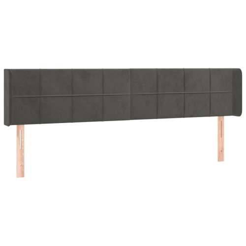 LED uzglavlje tamnosivo 183x16x78/88 cm baršunasto - Tamno siva 183 x 16 x 78/88 cm 1 Cijena