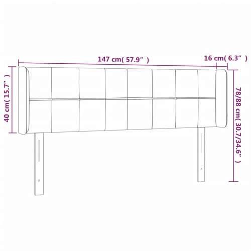 LED uzglavlje tamnozeleno 147x16x78/88 cm baršunasto - Tamnozelena 147 x 16 x 78/88 cm 1 Cijena