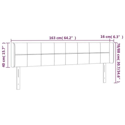LED uzglavlje tamnoplavo 163x16x78/88 cm baršunasto - Tamno plava 163 x 16 x 78/88 cm 1 Cijena