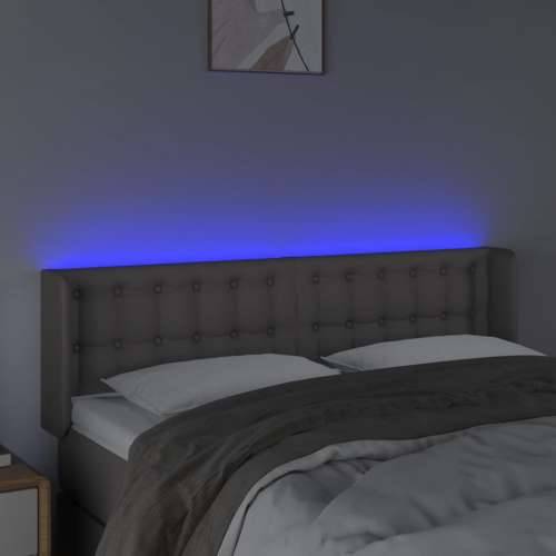 LED uzglavlje sivo 147x16x78/88 cm od umjetne kože - Siva 147 x 16 x 78/88 cm 1 Cijena