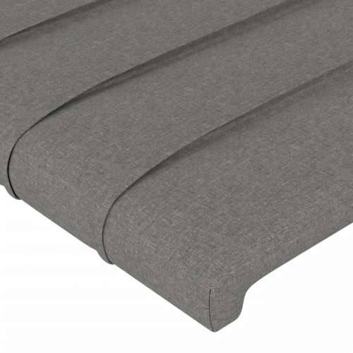 LED uzglavlje tamnosivo 163x16x78/88 cm od tkanine - Tamno siva 163 x 16 x 78/88 cm 1 Cijena