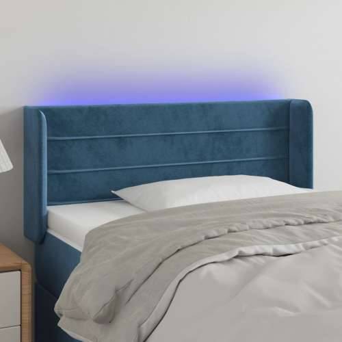 LED uzglavlje tamnoplavo 93x16x78/88 cm baršunasto - Tamno plava 93 x 16 x 78/88 cm 1 Cijena