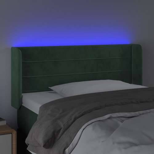 LED uzglavlje tamnozeleno 103x16x78/88 cm baršunasto - Tamnozelena 103 x 16 x 78/88 cm 1 Cijena