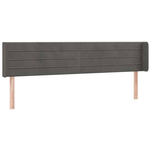 LED uzglavlje tamnosivo 203x16x78/88 cm baršunasto - Tamno siva 203 x 16 x 78/88 cm 1 Cijena