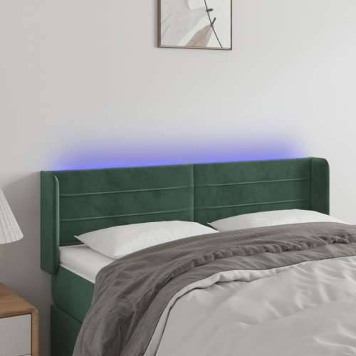 LED uzglavlje tamnozeleno 147x16x78/88 cm baršunasto - Tamnozelena 147 x 16 x 78/88 cm 1 Cijena