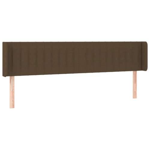 LED Uzglavlje tamnosmeđe 163x16x78/88 cm od tkanine - Tamno smeđa 163 x 16 x 78/88 cm 1 Cijena