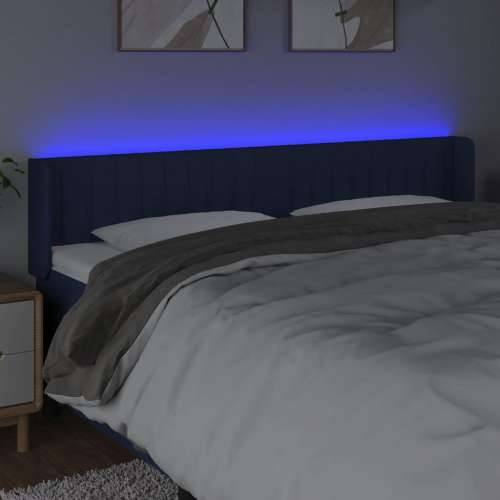 LED uzglavlje plavo 183x16x78/88 cm od tkanine - Plava 183 x 16 x 78/88 cm 1 Cijena