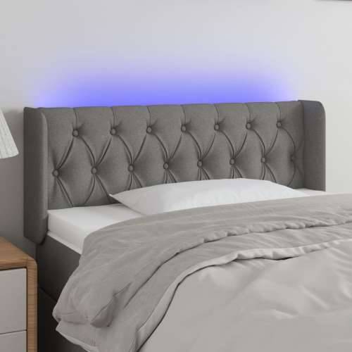 LED uzglavlje tamnosivo 103x16x78/88 cm od tkanine - Tamno siva 103 x 16 x 78/88 cm 1 Cijena