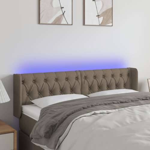 LED uzglavlje smeđesivo 163x16x78/88 cm od tkanine - Sivo-smeđa 163 x 16 x 78/88 cm 1 Cijena