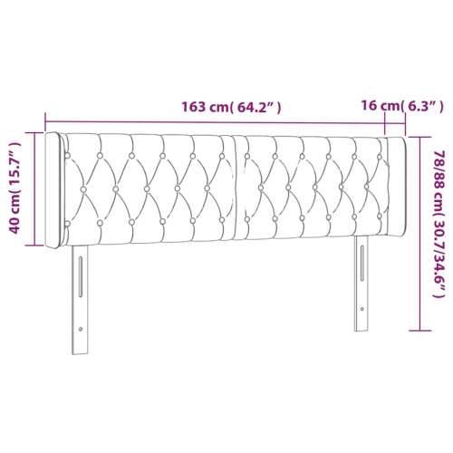 LED uzglavlje smeđesivo 163x16x78/88 cm od tkanine - Sivo-smeđa 163 x 16 x 78/88 cm 1 Cijena