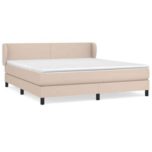Krevet box spring s madracem cappuccino 180x200 cm umjetna koža - Boja cappuccina 180 x 200 cm Gladak dizajn Cijena