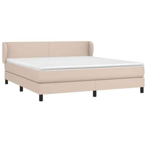 Krevet box spring s madracem cappuccino 180x200 cm umjetna koža - Boja cappuccina 180 x 200 cm Gladak dizajn Cijena