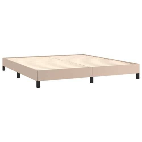 Krevet box spring s madracem cappuccino 180x200 cm umjetna koža - Boja cappuccina 180 x 200 cm gumbi Cijena