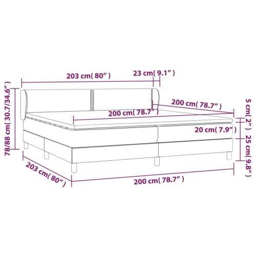 Krevet s oprugama i madracem bijeli 200x200 cm umjetna koža - Bijela 200 x 200 cm Obično s čavlima Cijena