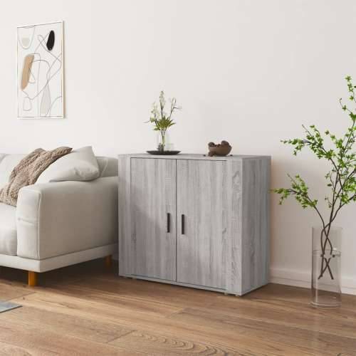 Komoda sivog hrasta sonome 80x33x70 cm od konstruiranog drva - Sivi hrast sonoma 1 Cijena